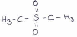 Die chemische Formel von MSM