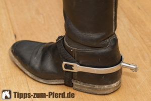 Reitstiefel mit Sporen